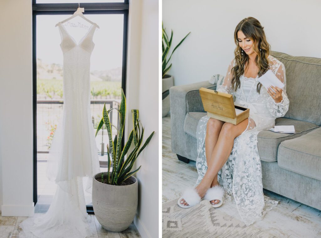 Bride getting ready photos at Cass Winery in Paso Robles