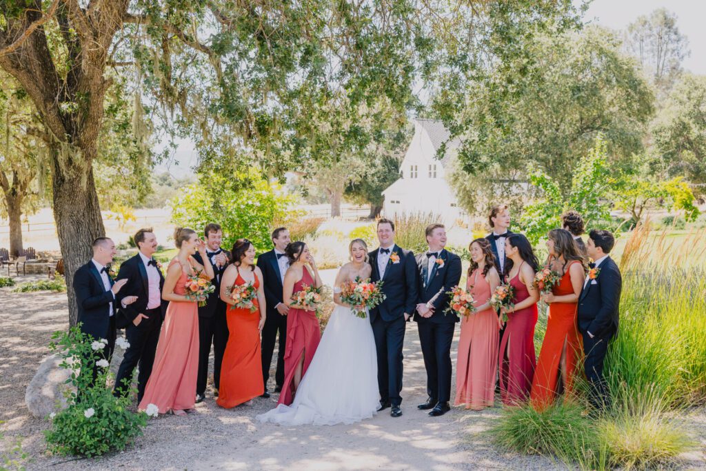 Wedding Party at a Riata Ranch Wedding by Jake and Necia Photo