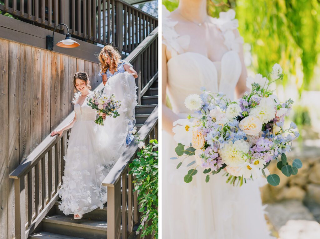 Bridal Florals at a Terra Mia Summer Wedding