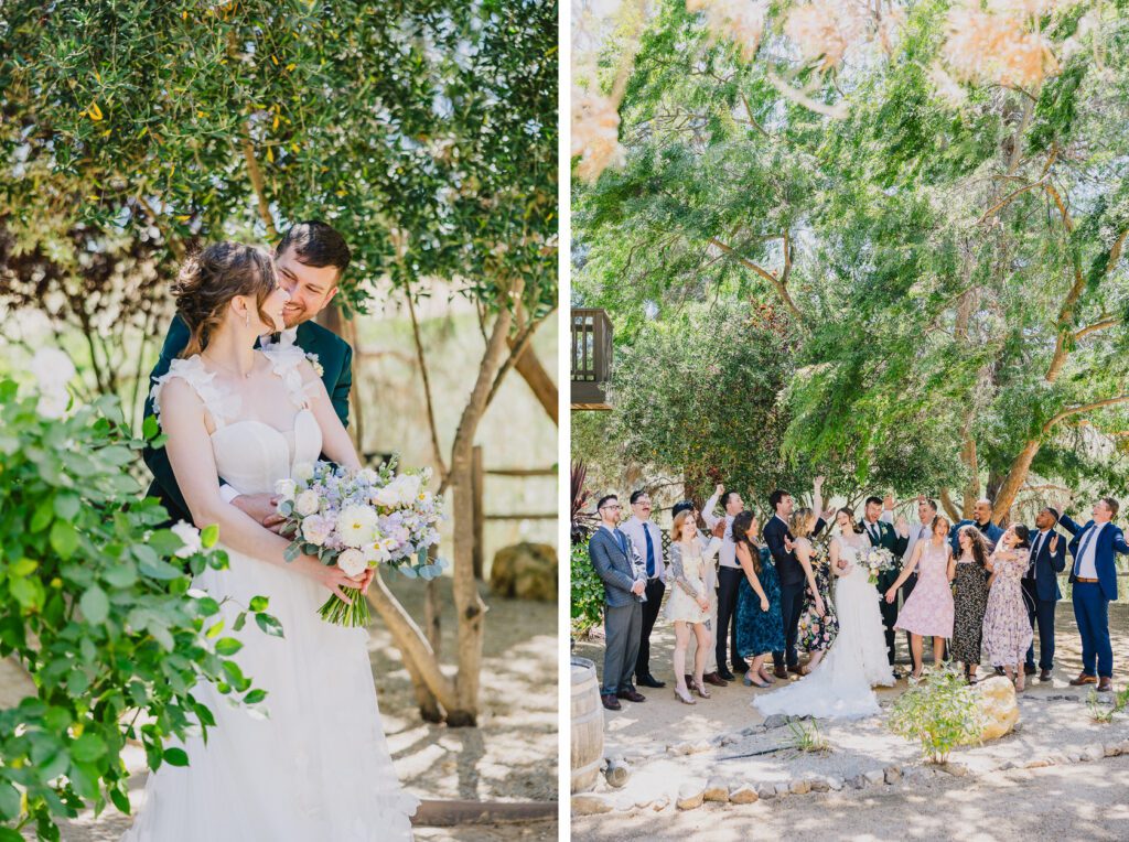 The wedding entourage at a Terra Mia Summer Wedding