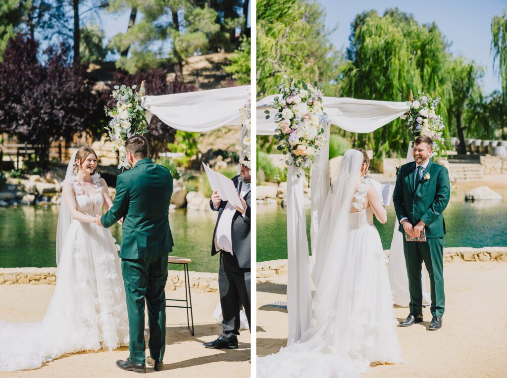 Ceremony at a Terra Mia Summer Wedding